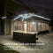 PURPLE LEAF Rectangle Outdoor Patio Umbrellas with Lights