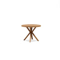 PURPLE LEAF Round & Rectangle Outdoor Dining Table HPL Aluminum Tabletop Modern Dining Table for Deck Kitchen