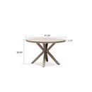 PURPLE LEAF Round & Rectangle Outdoor Dining Table HPL Aluminum Tabletop Modern Dining Table for Deck Kitchen