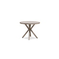 PURPLE LEAF Round & Rectangle Outdoor Dining Table HPL Aluminum Tabletop Modern Dining Table for Deck Kitchen