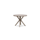 PURPLE LEAF Round & Rectangle Outdoor Dining Table HPL Aluminum Tabletop Modern Dining Table for Deck Kitchen