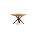 PURPLE LEAF Round & Rectangle Outdoor Dining Table HPL Aluminum Tabletop Modern Dining Table for Deck Kitchen
