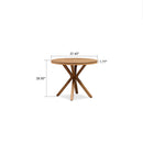 PURPLE LEAF Round & Rectangle Outdoor Dining Table HPL Aluminum Tabletop Modern Dining Table for Deck Kitchen