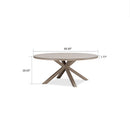 PURPLE LEAF Round & Rectangle Outdoor Dining Table HPL Aluminum Tabletop Modern Dining Table for Deck Kitchen