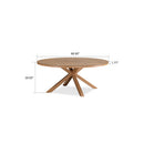 PURPLE LEAF Round & Rectangle Outdoor Dining Table HPL Aluminum Tabletop Modern Dining Table for Deck Kitchen