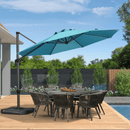 PURPLE LEAF Round Cantilever Patio Umbrella