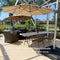 PURPLE LEAF 10 / 11 / 12 ft Round Outdoor Umbrellas with Lights