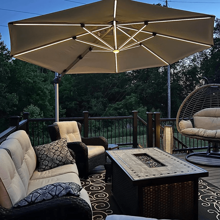 abba patio round steel market patio umbrella base Abba Patio Round Base for Market Umbrella
