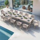PURPLE LEAF 7/9/11 Pieces Patio Dining Set with Sunbrella Cushions All-Weather Wicker Patio Table and Chairs for Deck, Garden