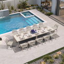 PURPLE LEAF 7/9/11 Pieces Patio Dining Set with Sunbrella Cushions All-Weather Wicker Patio Table and Chairs for Deck, Garden