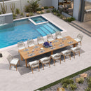 PURPLE LEAF 7/9/11 Pieces Patio Dining Set with Sunbrella Cushions All-Weather Wicker Patio Table and Chairs for Deck, Garden