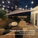 PURPLE LEAF Double Top 10 / 11 / 12 / 9 x 12 ft Square and Rectangle Outdoor Cantilever Umbrella