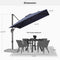 PURPLE LEAF Affordable Patio Umbrella with Base, Square and Rectangular Outdoor Umbrella