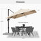 PURPLE LEAF Affordable Patio Umbrella with Base, Square and Rectangular Outdoor Umbrella