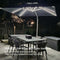 PURPLE LEAF Double Top 9 / 10 / 11 / 12 ft Square Outdoor Umbrellas with Lights