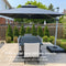 PURPLE LEAF Double Top 9 / 10 / 11 / 12 ft Square Outdoor Umbrellas with Lights