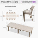 PURPLE LEAF 7/9/11 Pieces Patio Dining Set with Sunbrella Cushions All-Weather Wicker Patio Table and Chairs for Deck, Garden