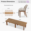 PURPLE LEAF 7/9/11 Pieces Patio Dining Set with Sunbrella Cushions All-Weather Wicker Patio Table and Chairs for Deck, Garden