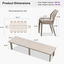 PURPLE LEAF 7/9/11 Pieces Patio Dining Set with Sunbrella Cushions All-Weather Wicker Patio Table and Chairs for Deck, Garden