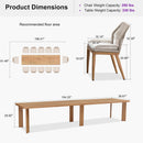 PURPLE LEAF 7/9/11 Pieces Patio Dining Set with Sunbrella Cushions All-Weather Wicker Patio Table and Chairs for Deck, Garden