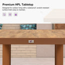 PURPLE LEAF Patio Dining Set with Sunbrella Fabric Cushions and Aluminum Table All-Weather Wicker Patio Table Set for Deck