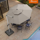 PURPLE LEAF Double Top 11 ft Round  Outdoor Patio Umbrella with High Qulity Sunbrella Fabric