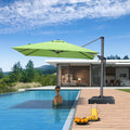 PURPLE LEAF 8 x 8 ft Swimming Pool Umbrella 7' High Outdoor Patio Cantilever Umbrella