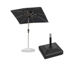 PURPLE LEAF Hailar Tilting Market Umbrella with Base Premium Outdoor Table Umbrella