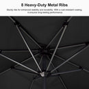 PURPLE LEAF Aluminum Market Patio Umbrella Commercial Outdoor Garden Umbrella
