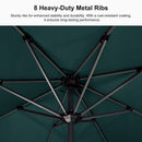PURPLE LEAF Aluminum Market Patio Umbrella Commercial Outdoor Garden Umbrella