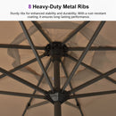 PURPLE LEAF Aluminum Market Patio Umbrella Commercial Outdoor Garden Umbrella