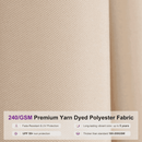 PURPLE LEAF Semi-Auto 1.9''/2.4''/3.1'' Pole Commercial Patio Umbrella Market Umbrella for Café, Restaurant & Hotel