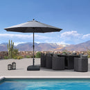 PURPLE LEAF Aluminum Market Patio Umbrella Commercial Outdoor Garden Umbrella