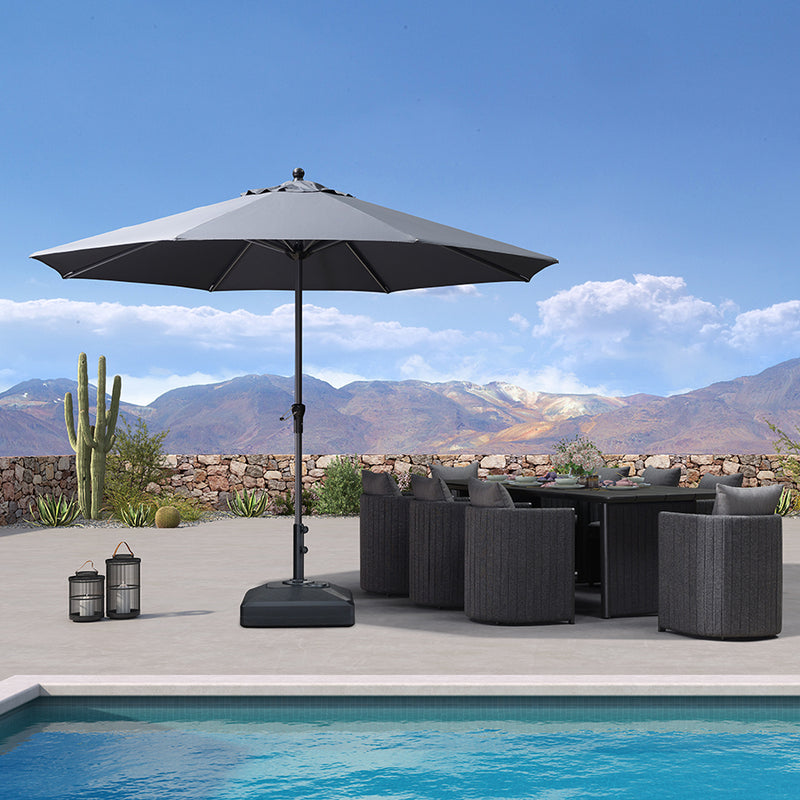 PURPLE LEAF Aluminum Market Patio Umbrella Commercial Outdoor Garden Umbrella