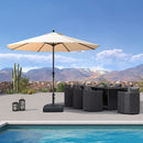 PURPLE LEAF Aluminum Market Patio Umbrella Commercial Outdoor Garden Umbrella