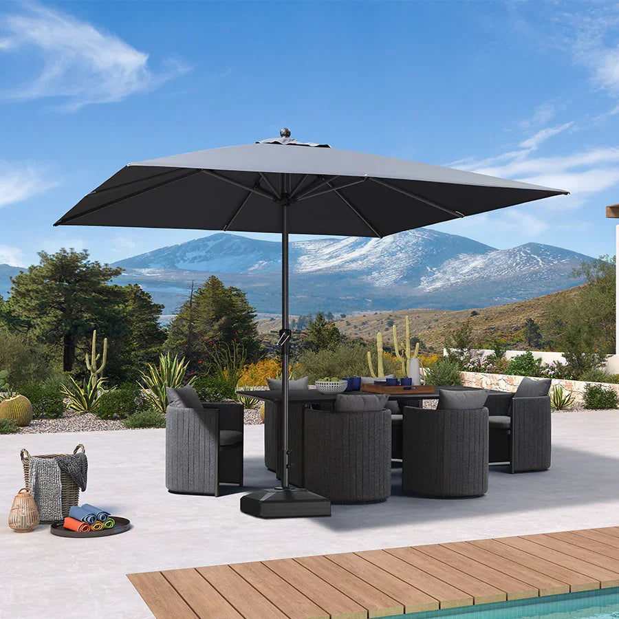 24 patio table umbrella 9ft Market With Fiberglass Ribs, Tilt Mechanism, Waterproof Carbon Steel Pole For Outdoor Holiday Garden Lawn Pool Yard (Base NOT Included)(Black) : Patio, Lawn & Garden Whether youre hosting a backyard barbecue or just lounging in the sun Aluminum Market Patio Umbrella |