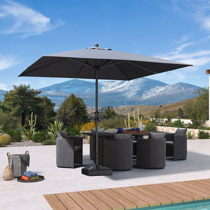 PURPLE LEAF Aluminum Market Patio Umbrella Commercial Outdoor Garden Umbrella