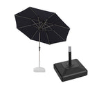 PURPLE LEAF Hailar Tilting Market Umbrella with Base Premium Outdoor Table Umbrella