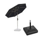 PURPLE LEAF Hailar Tilting Market Umbrella with Base Premium Outdoor Table Umbrella