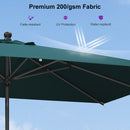 PURPLE LEAF Porch Table Umbrella with Crank and Tilt, Market Patio Umbrella