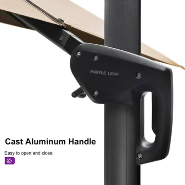 handles for patio umbrella Telescopic Cantilever Patio Umbrella