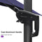 PURPLE LEAF Cantilever Telescopic Umbrella for Swimming Pool, Patio, Porch, Garden