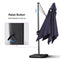 Clearance - PURPLE LEAF OPEN BOX Cantilever Telescopic Umbrella for Pool