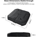 PURPLE LEAF Affordable Patio Umbrella with Base, Square and Rectangular Outdoor Umbrella