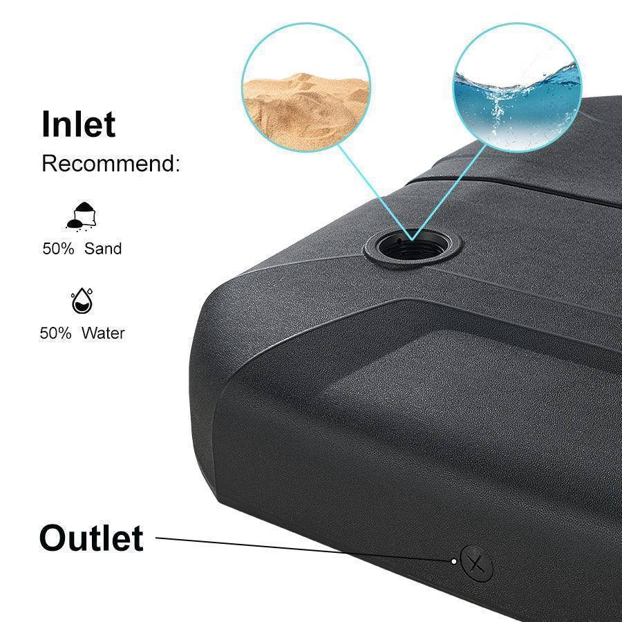 水草 YVB-Y'sVintage Base Sturdy Cantilever Umbrella Base | Heavy Duty