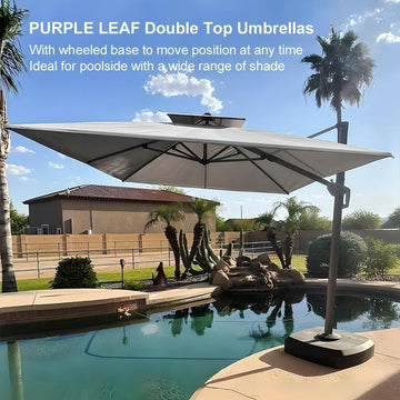 best fade proof patio umbrella UV50+ Cantilever Umbrella