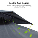 PURPLE LEAF UV50+ Fade Resistant Patio Cantilever Umbrella with Recycled Fabric