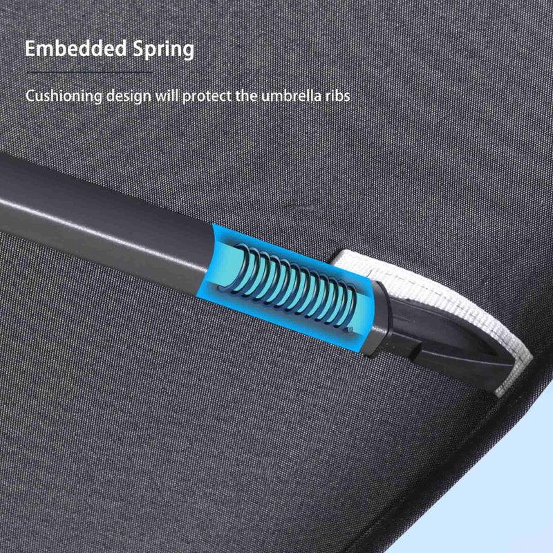 Clearance - PURPLE LEAF OPEN BOX UV50+ Fade Resistant Patio Cantilever Umbrella with Recycled Fabric