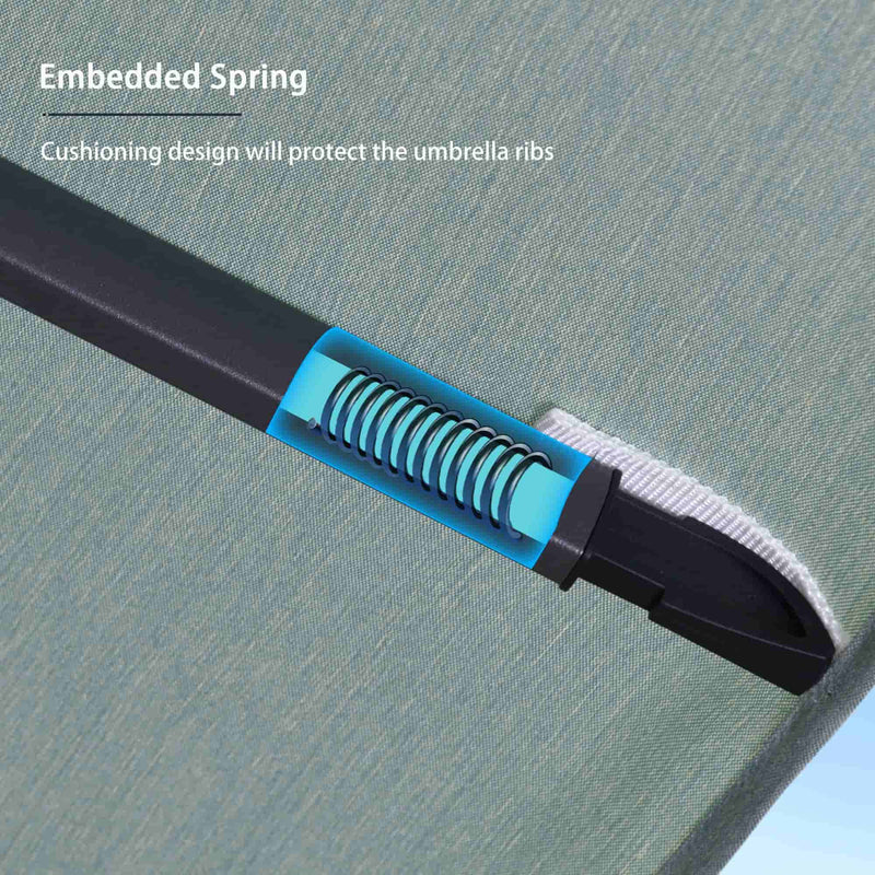 Clearance - PURPLE LEAF OPEN BOX UV50+ Fade Resistant Patio Cantilever Umbrella with Recycled Fabric