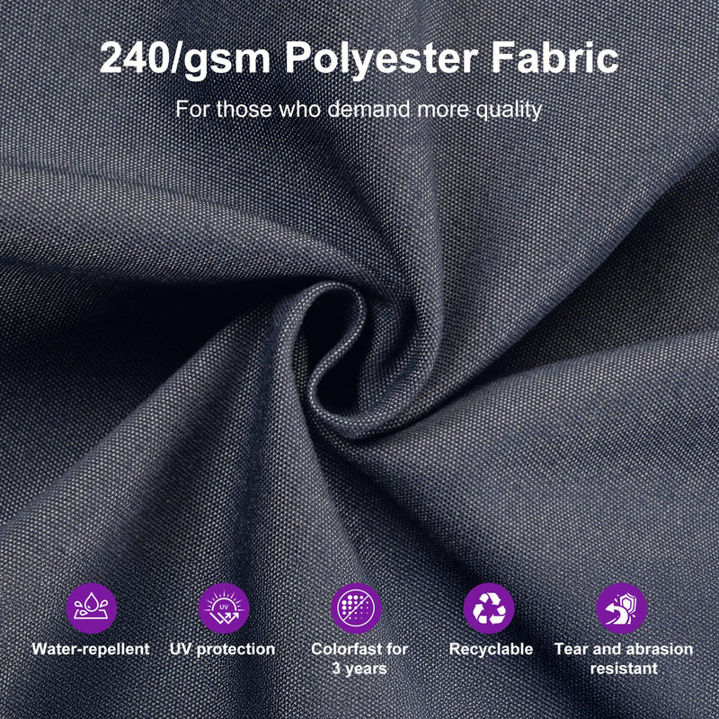 PURPLE LEAF UV50+ Fade Resistant Patio Cantilever Umbrella with Recycled Fabric